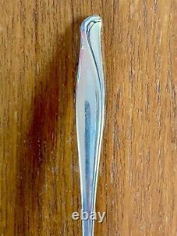 8 Alvin Sterling Silver Spring Bud 6-5/8 Salad Forks -Mid Century Modern Design