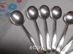 8 Southern Charm Sterling Silver 6.25 Round Soup Spoons by Alvin NO MONO