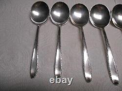 8 Southern Charm Sterling Silver 6.25 Round Soup Spoons by Alvin NO MONO