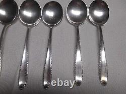 8 Southern Charm Sterling Silver 6.25 Round Soup Spoons by Alvin NO MONO