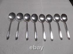 8 Southern Charm Sterling Silver 6.25 Round Soup Spoons by Alvin NO MONO