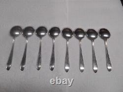 8 Southern Charm Sterling Silver 6.25 Round Soup Spoons by Alvin NO MONO