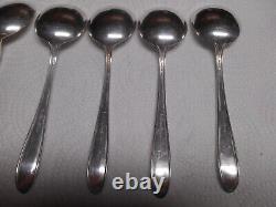 8 Southern Charm Sterling Silver 6.25 Round Soup Spoons by Alvin NO MONO