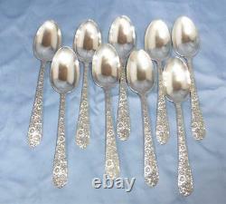 9 Bridal Bouquet by Alvin Sterling Silver 6 Teaspoon