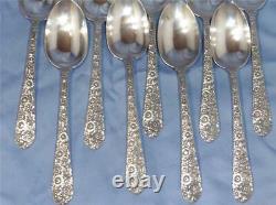 9 Bridal Bouquet by Alvin Sterling Silver 6 Teaspoon