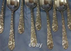 9 Bridal Bouquet by Alvin Sterling Silver 6 Teaspoon