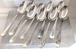 9 Sterling (925) Alvin Demi-tasse spoons withmonogram