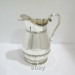 9 in Sterling Silver Alvin Antique Art Deco Water Pitcher