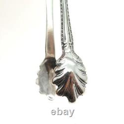 ALVIN 925 Sterling Silver Antique Art Deco 1910 Melrose Sugar Tongs