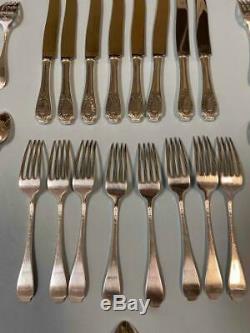 ALVIN Apollo 62pcs Sterling Silver Flatware Set Service Setting for 8 + Extras