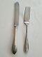 Alvin Dinner Fork & Old French Knife With Bolster Evangeline #7 Sterling 1910