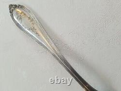 ALVIN Dinner Fork & Old French Knife with Bolster Evangeline #7 Sterling 1910