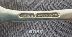 ALVIN STERLING COLD MEAT FORK BRIDAL BOUQUET FLOWERS 8 7/8 84 grams