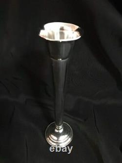 ALVIN STERLING SILVER BUD VASEs 6 1/4 inches S254 Cement-Reinforced Vase
