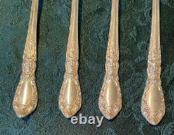 ALVIN STERLING SILVER PRINCE EUGENE iced tea spoons set of four, 7 ½