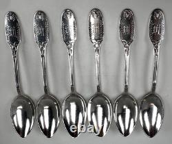 ALVIN Sterling Silver MARIE ANTOINETTE Teaspoon Dessert Spoons Set of (6)