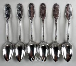 ALVIN Sterling Silver MARIE ANTOINETTE Teaspoon Dessert Spoons Set of (6)