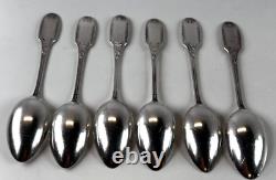 ALVIN Sterling Silver MARIE ANTOINETTE Teaspoon Dessert Spoons Set of (6)