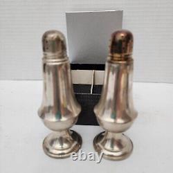 ALVIN Sterling Silver Salt & Pepper Shakers S271 Boxed Set 925 Hollowware Vtg