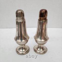 ALVIN Sterling Silver Salt & Pepper Shakers S271 Boxed Set 925 Hollowware Vtg