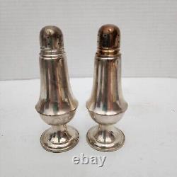 ALVIN Sterling Silver Salt & Pepper Shakers S271 Boxed Set 925 Hollowware Vtg