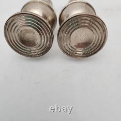 ALVIN Sterling Silver Salt & Pepper Shakers S271 Boxed Set 925 Hollowware Vtg