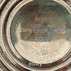 ALVIN Sterling Silver Salt & Pepper Shakers S271 Boxed Set 925 Hollowware Vtg