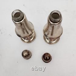 ALVIN Sterling Silver Salt & Pepper Shakers S271 Boxed Set 925 Hollowware Vtg
