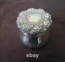 ALVIN Sterling Silver large Art Nouveau POWDER JAR all silver no monogram