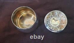 ALVIN Sterling Silver large Art Nouveau POWDER JAR all silver no monogram