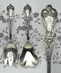 ALVIN Sterling silver Art Nouveau Floral XL Serving Set