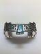 Alvin Tso Navajo Sterling Silver Navajo Number 8 Turquoise Cuff Bracelet 6 3/8