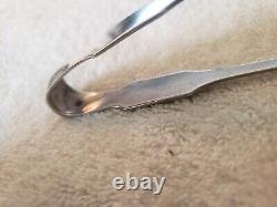 ALVIN Wreath Design sterling silver PASTRY TONGS no monogram 5