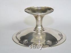 ANTIQUE ALVIN SOLID STERLING SILVER PEDESTAL COMPOTE BOWL 9 x 4.75 / 346g