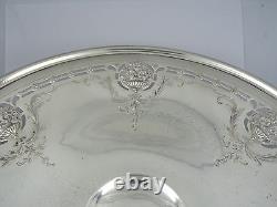 ANTIQUE ALVIN SOLID STERLING SILVER PEDESTAL COMPOTE BOWL 9 x 4.75 / 346g