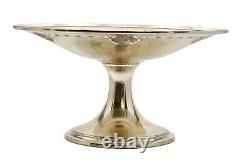 ANTIQUE ALVIN SOLID STERLING SILVER PEDESTAL COMPOTE BOWL 9 x 4.75 / 346g