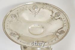 ANTIQUE ALVIN SOLID STERLING SILVER PEDESTAL COMPOTE BOWL 9 x 4.75 / 346g