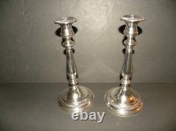 A Pair of Alvin Sterling (9 1/2) Baluster Candlesticks