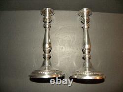 A Pair of Alvin Sterling (9 1/2) Baluster Candlesticks