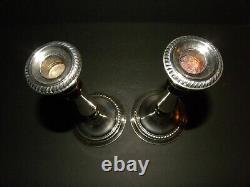 A Pair of Alvin Sterling (9 1/2) Baluster Candlesticks