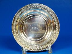 A Round Sterling Silver Bowl Manufactured By Alvin. 9 Diameter & 203. Grams