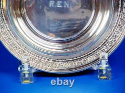 A Round Sterling Silver Bowl Manufactured By Alvin. 9 Diameter & 203. Grams