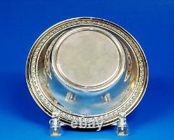 A Round Sterling Silver Bowl Manufactured By Alvin. 9 Diameter & 203. Grams