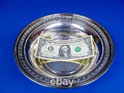 A Round Sterling Silver Bowl Manufactured By Alvin. 9 Diameter & 203. Grams