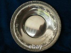 Alvin 9'' Diameter Ornate Sterling Silver Bowl S-128