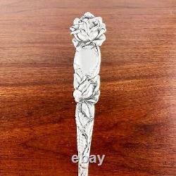 Alvin American Art Nouveau Sterling Silver Serving Fork Bridal Rose 1903 No Mono