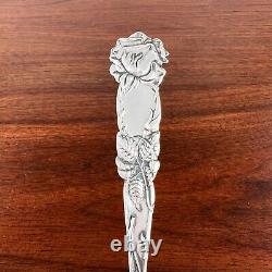 Alvin American Art Nouveau Sterling Silver Serving Fork Bridal Rose 1903 No Mono