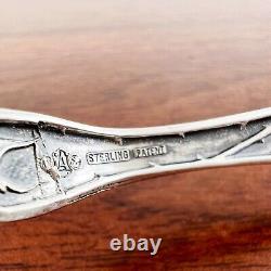 Alvin American Art Nouveau Sterling Silver Serving Fork Bridal Rose 1903 No Mono