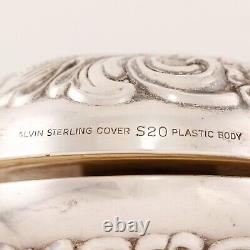 Alvin American Sterling Silver Yoyo Floral, Foliate & Beading No Monogram