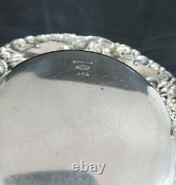 Alvin Art Nouveau Repousse STERLING 925 Silver Bowl Nut Dish Bon #464 Tiny Dent